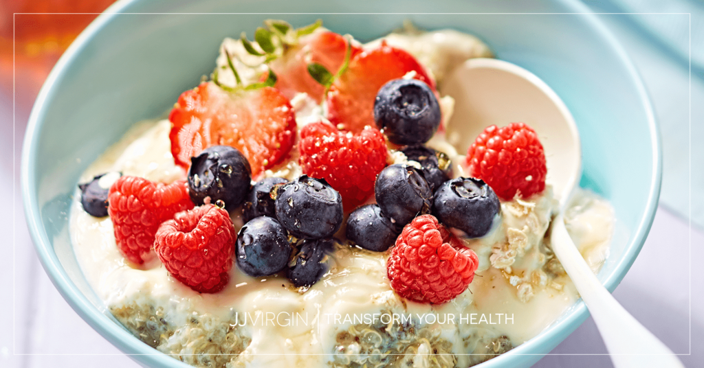 Recipe: Hot Quinoa Cereal with Warm Berry Compote - JJ Virgin