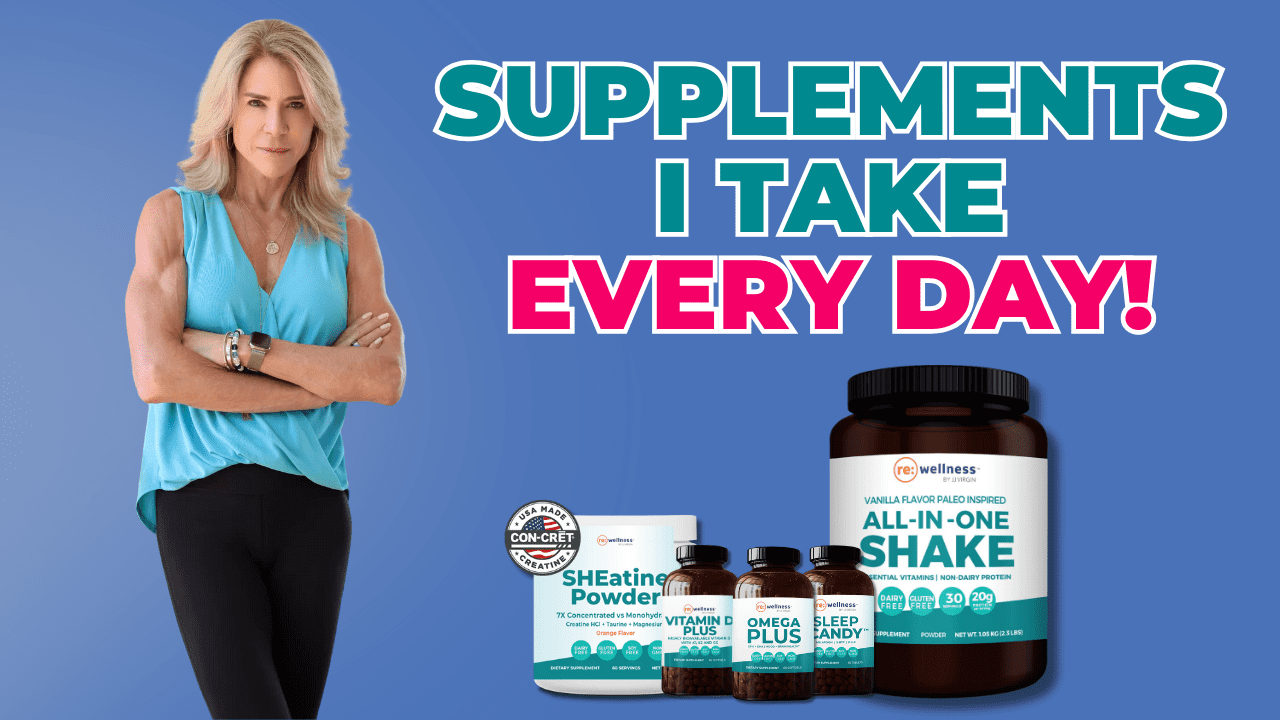 JJ Virgin sharing her supplement routine for women over 50 to maintain strength and energy